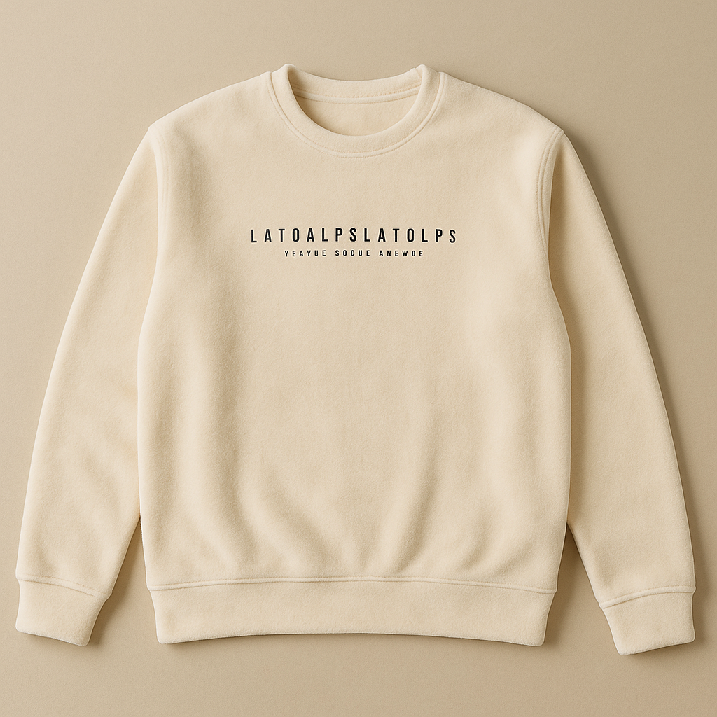 FUEGO Premium Cream White LATOALPS Sweatshirt – Ultra Soft Winter